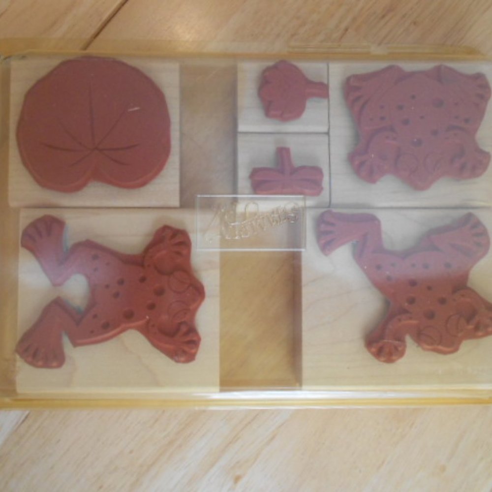 Stampin Up! Set of 6 Leapfrog Rubber Stamps - Picture 9 of 12